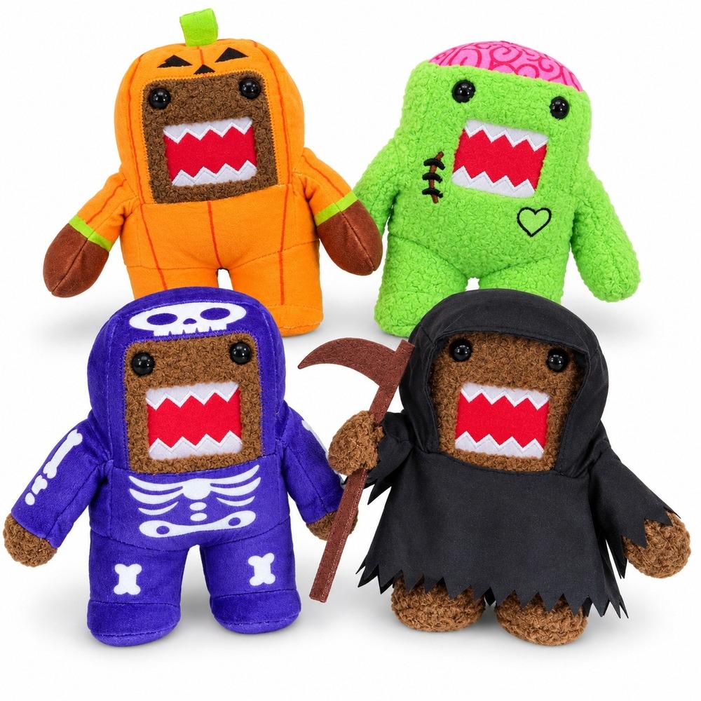 DOMO Domo-Kun 2026 Target Halloween Costume Plushies Complete Set Of 4 Plush NWT